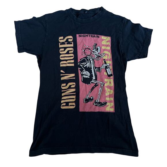 Guns N Roses “Night Train” 2010 Black Shirt Size Small Women's - Picture 1 of 2